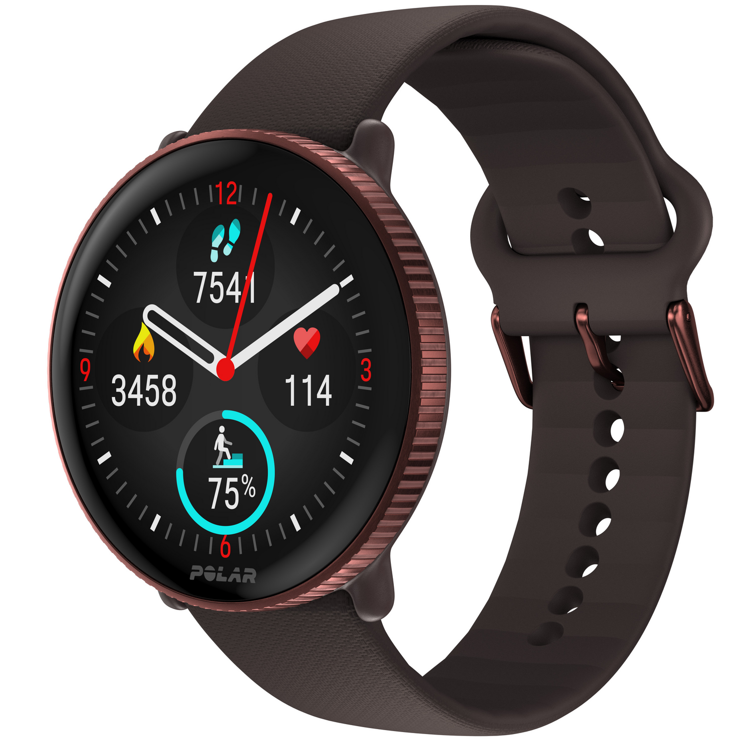 B-Ware Polar Ignite 3 Uhr Smartwatch Sportuhr Laufuhr Fitnessuhr Amoled Brown Copper