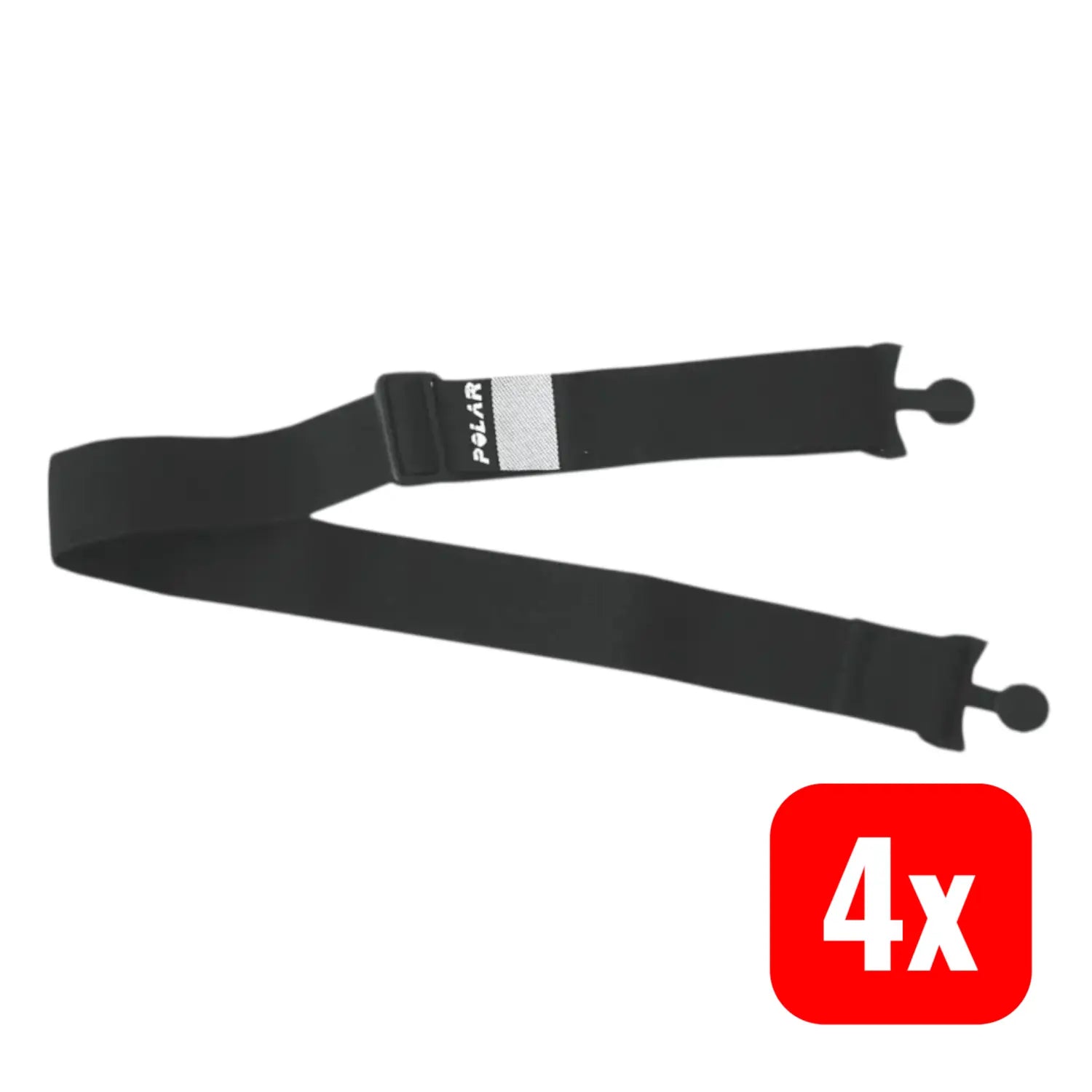 B-Ware Polar Strap Für T31 T61 Ersatz Brustgurt Ohne Sensor Größe M Schwarz 4 Stück