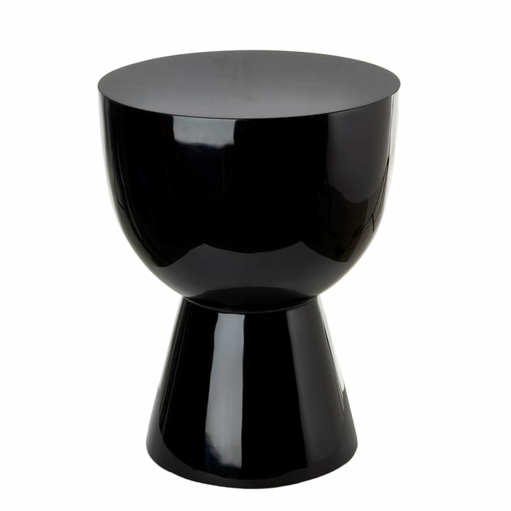 B-Ware Pols Potten Tip Tap Hocker Beistelltisch Sitzhocker Nachttisch H46cm Schwarz