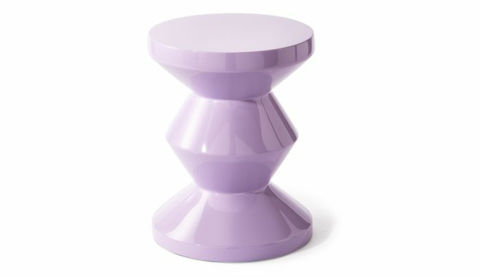 B-Ware Pols Potten Zig Zag Hocker Sitzhocker Dekohocker Design Tritthocker Lila Flieder