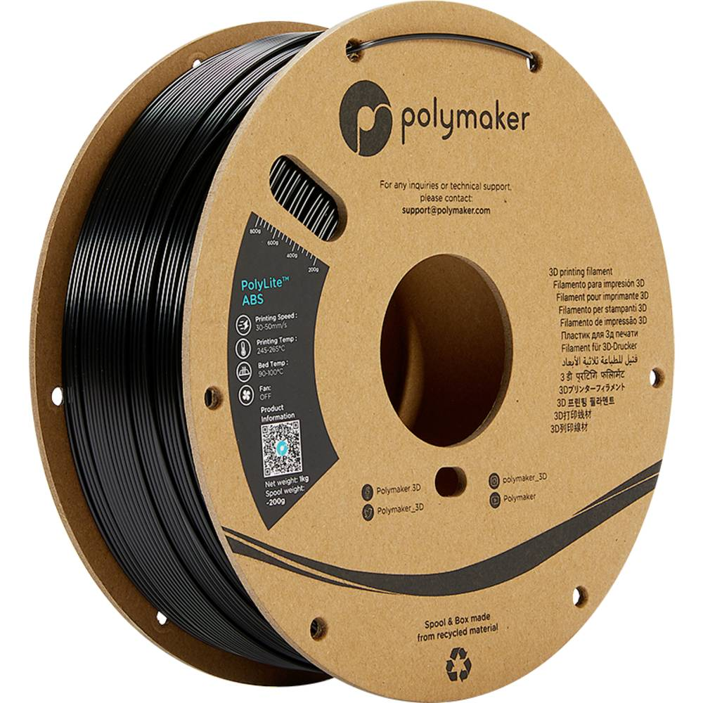 B-Ware Polymaker Pe01001 Poly Lite Abs Filament Druckerfilament 3 Stück