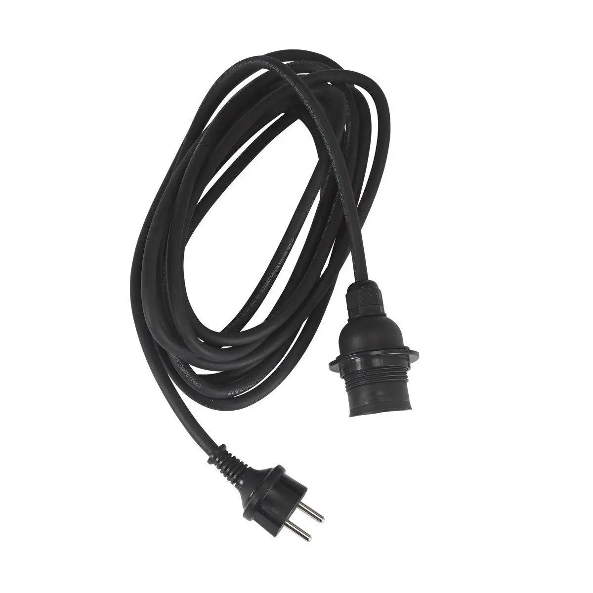 B-Ware Pr Home Abhängung Außen Hängelampe Lampenfassung E27 Schwarz 2,5m 2 Stück