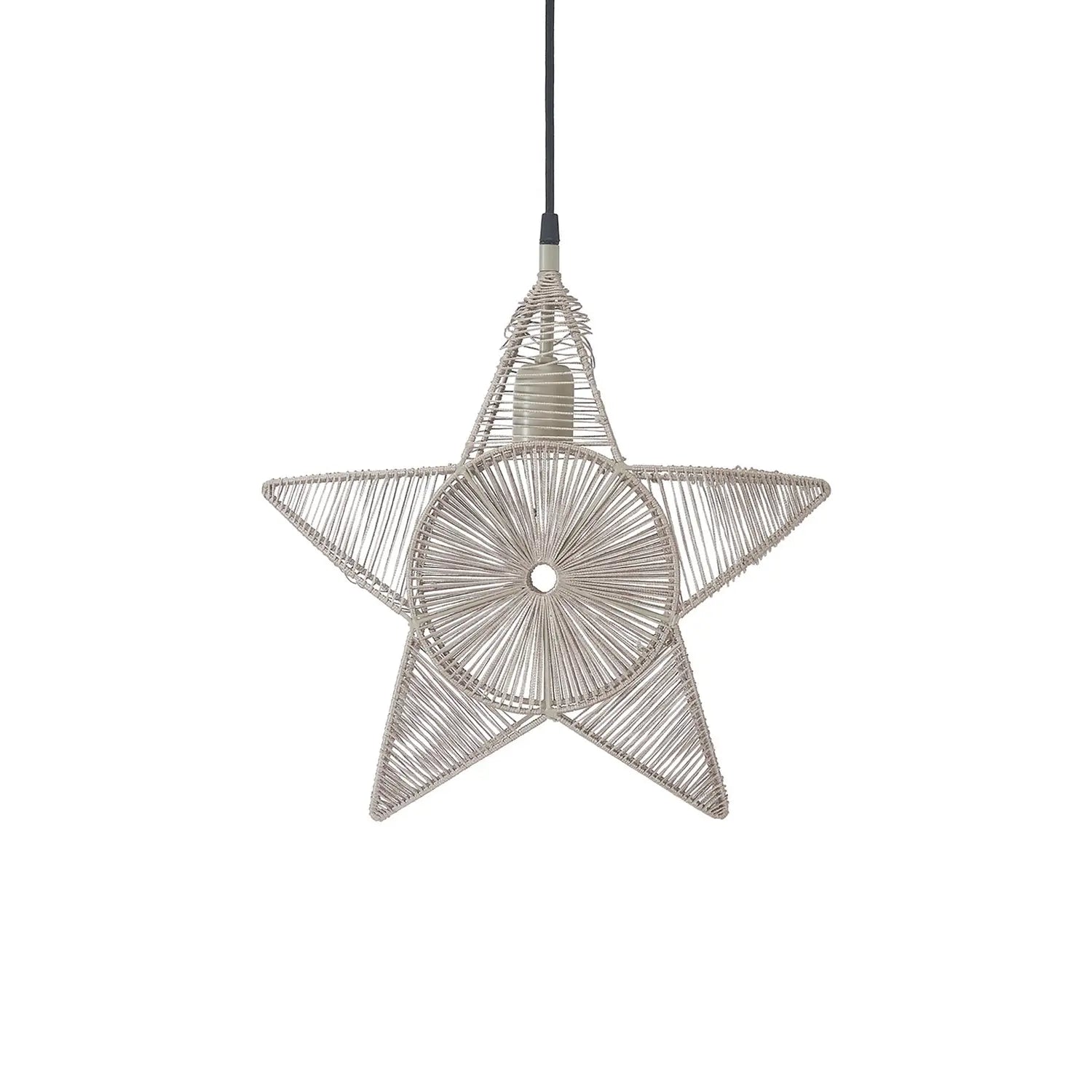 B-Ware Pr Home Dekostern Stern Metall Regina Garn Beige Dekoartikel