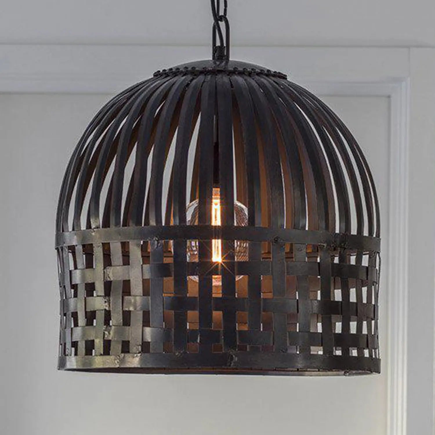 B-Ware Pr Home Hängeleuchte Pendellampe Schwarz Metall Kunststoff Wohnzimmer Esszimmer