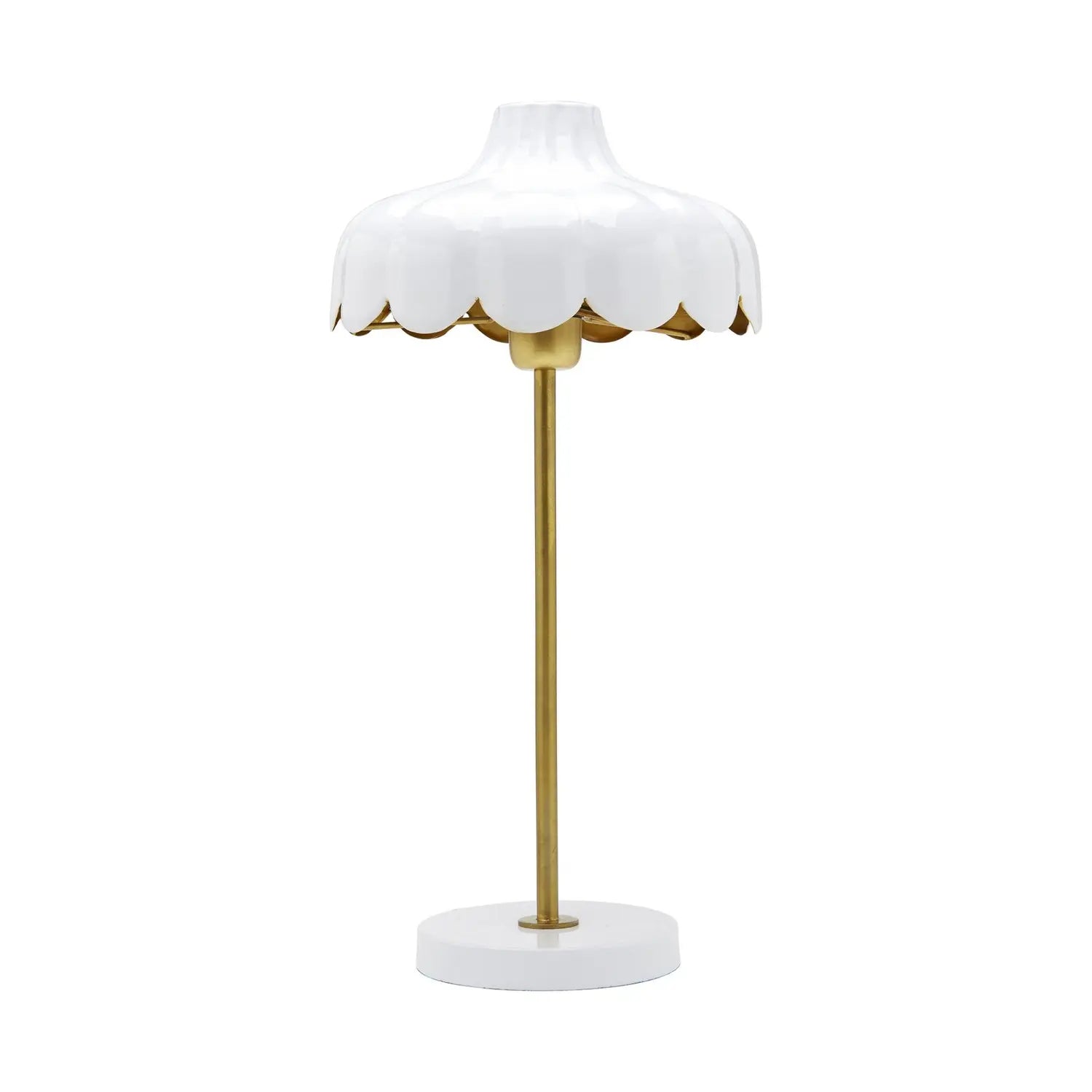 B-Ware Pr Home Wells Tischlampe Leuchte Lampe Weiß/Gold Schreibtischlampe
