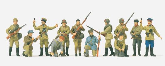 Infanteristen und Partisanen.
