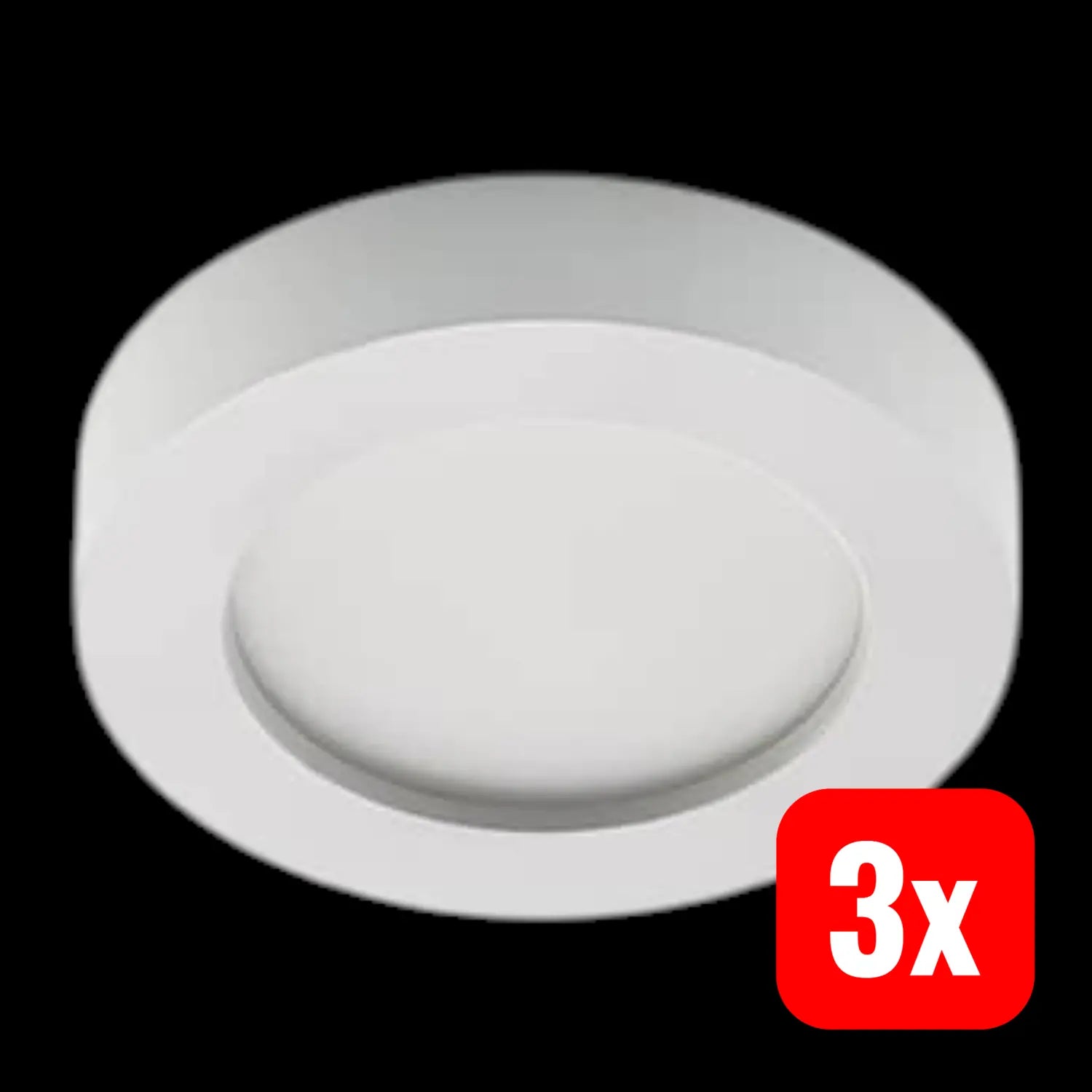 B-Ware Prios Edwina Led Deckenleuchte Weiß 17,7 Cm Deckenleuchte Deckenlampe 3 Stück