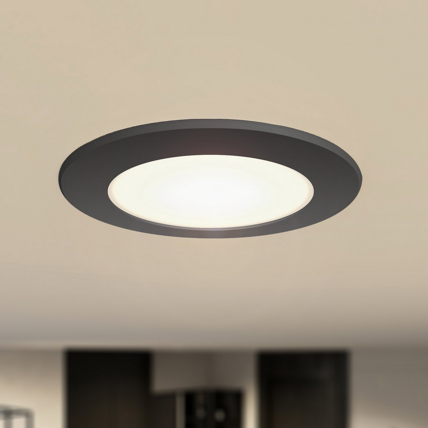 B-Ware Prios Led Einbaustrahler Spot Rida Schwarz Led Cct Ip44 Dimmbar 3 Stück