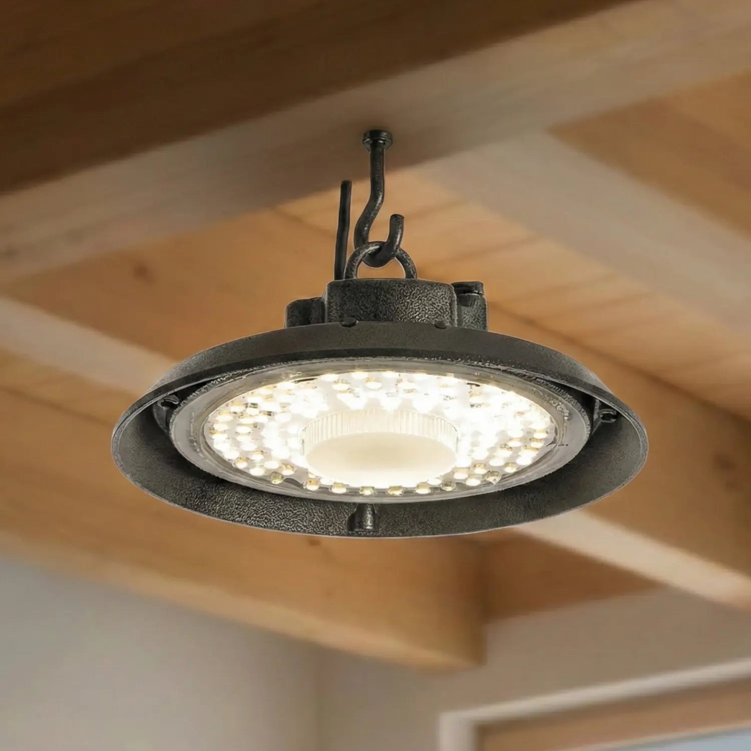 B-Ware Prios Hallenstrahler Hallenleuchte Led Highbay Schwarz Maikel Ip65 Beleuchtung