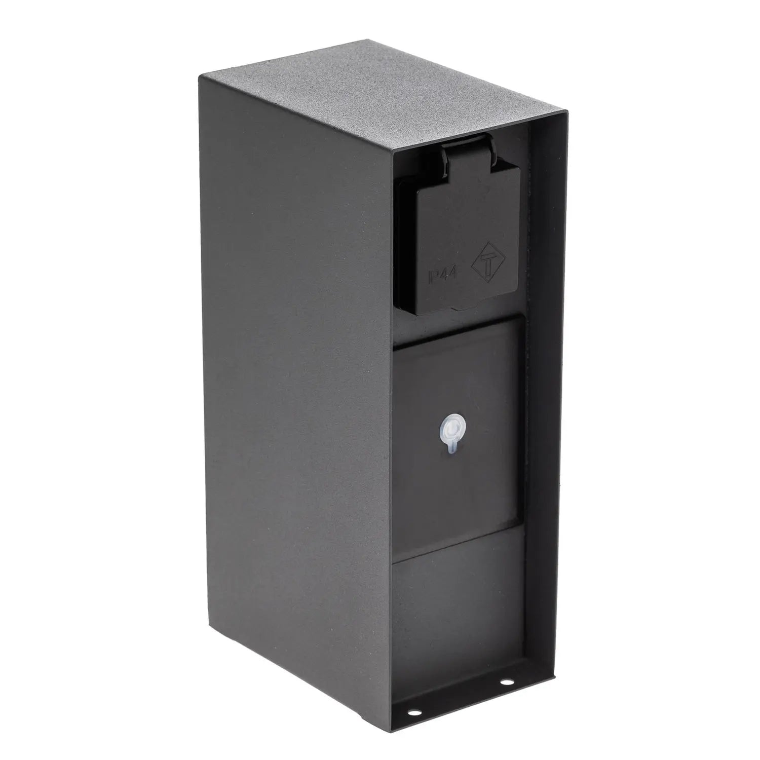 B-Ware Prios Steckdosensäule Energiesäule Wlan Smart Home System Sandgrau Voicu 23 Cm