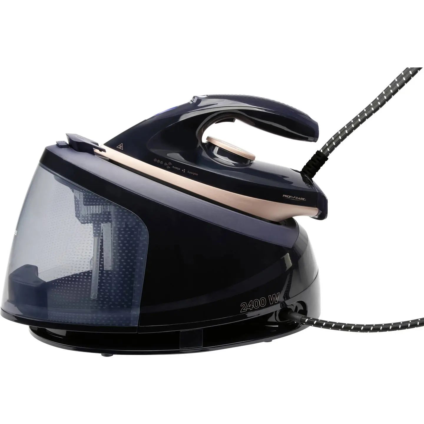 B-Ware Profi Care Dampfbügelstation Bügeleisen Pc Dbs 3127 Blau Rose 2400 W 1.2l