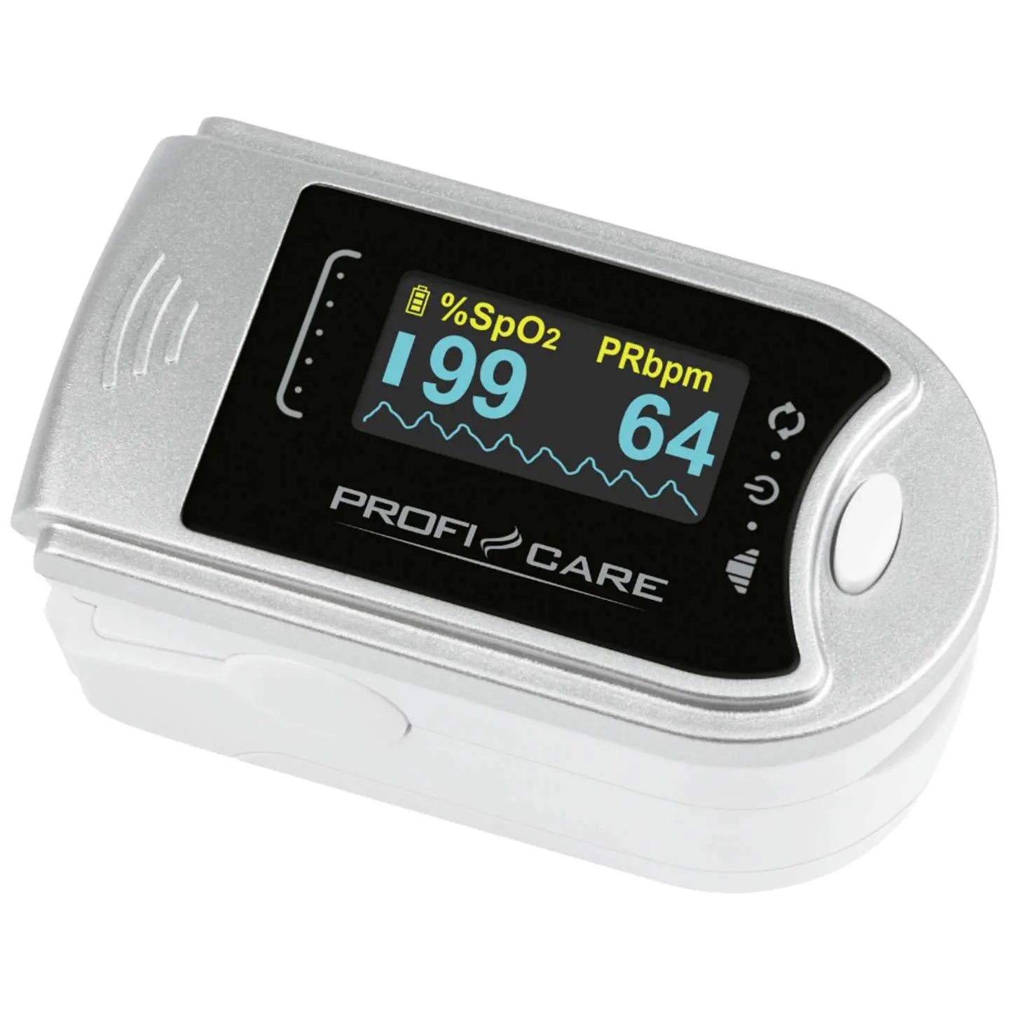 B-Ware Profi Care Pulsoximeter Blutsauerstoffmessgerät Fingerclip Puls Sauerstoffmessung