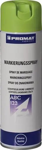 B-Ware Promat Chemicals Markierungsspray Farbspray Leuchtgelb 500 Ml Spray Sprühdose