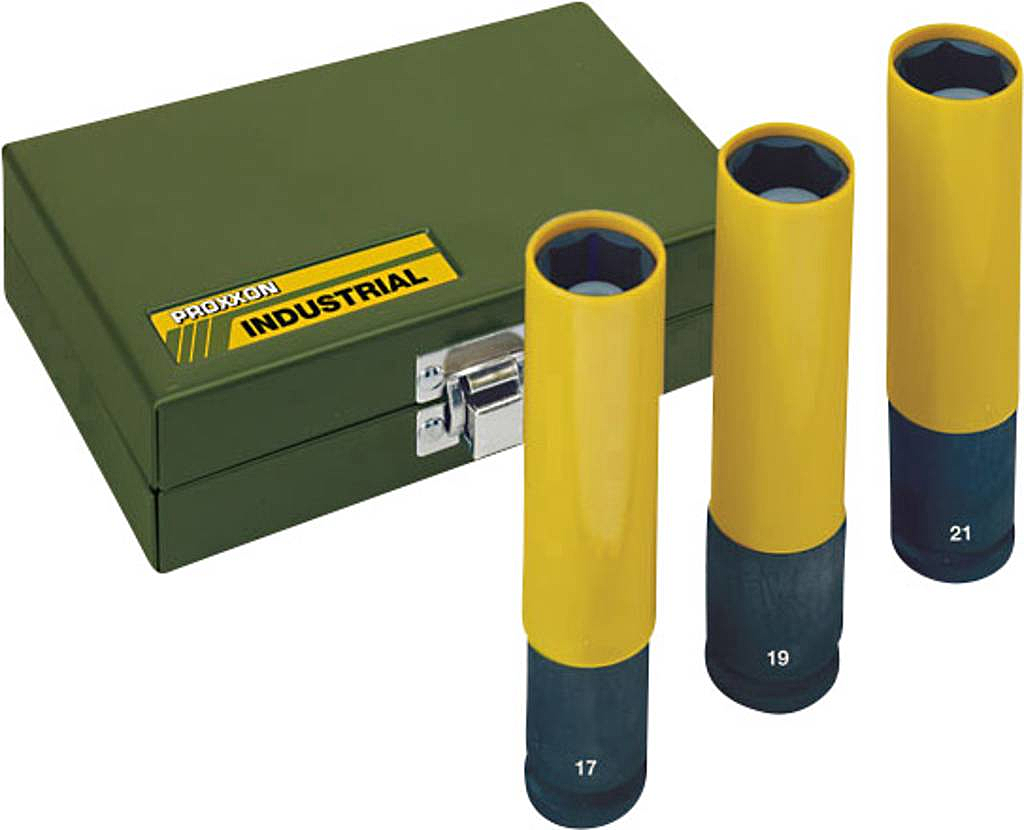 B-Ware Proxxon Industrial 23 970 Außen Sechskant Kraft Steckschlüsseleinsatz Set 3teilig