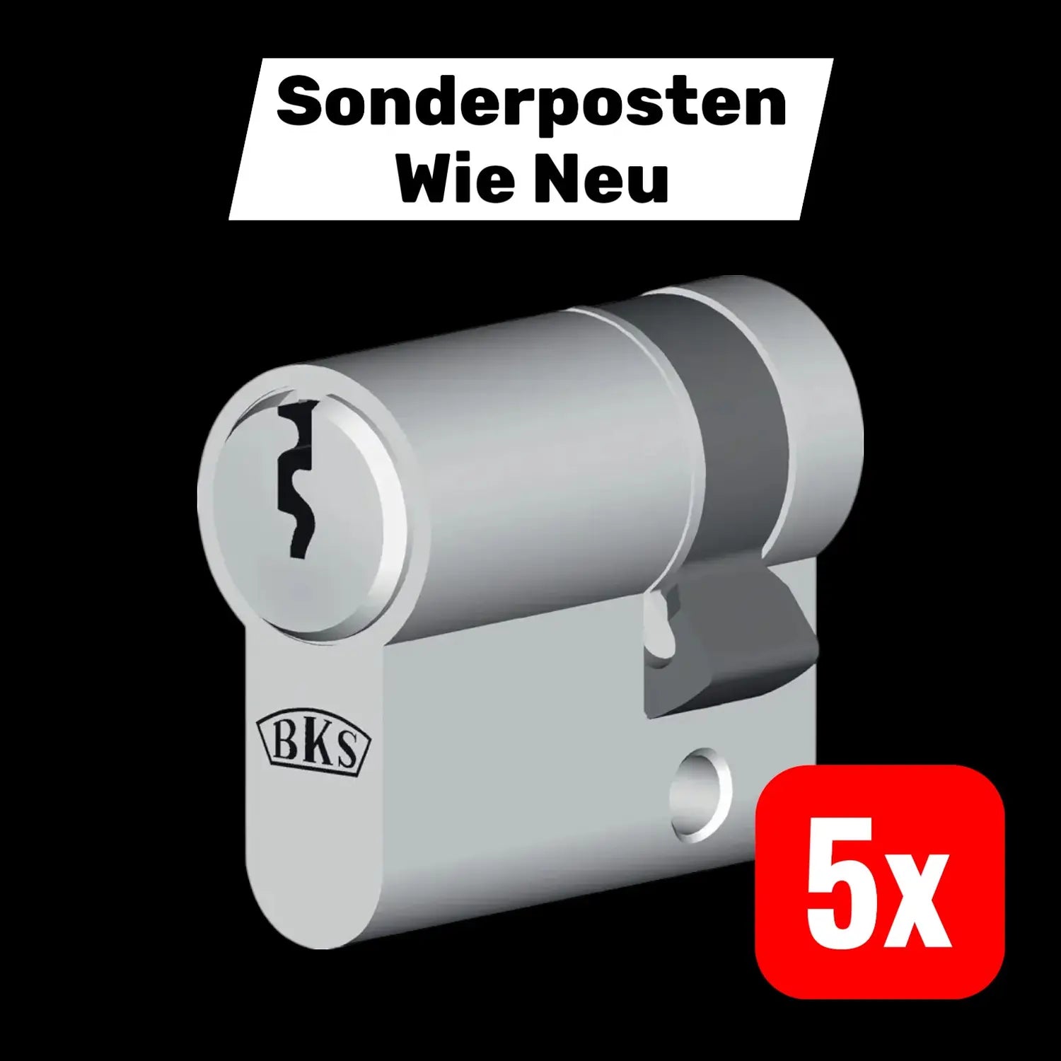 B-Ware Bks Halbzylinder Servicezylinder Profilzylinder 35 Mm 10 Mm Eigenmontage 5 Stück