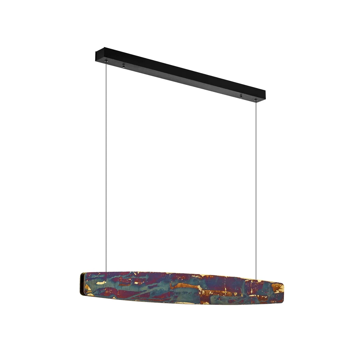 B-Ware Quitani Led Hängelampe Pendelleuchte Lampe Licht Persida Gold Schlagmetall