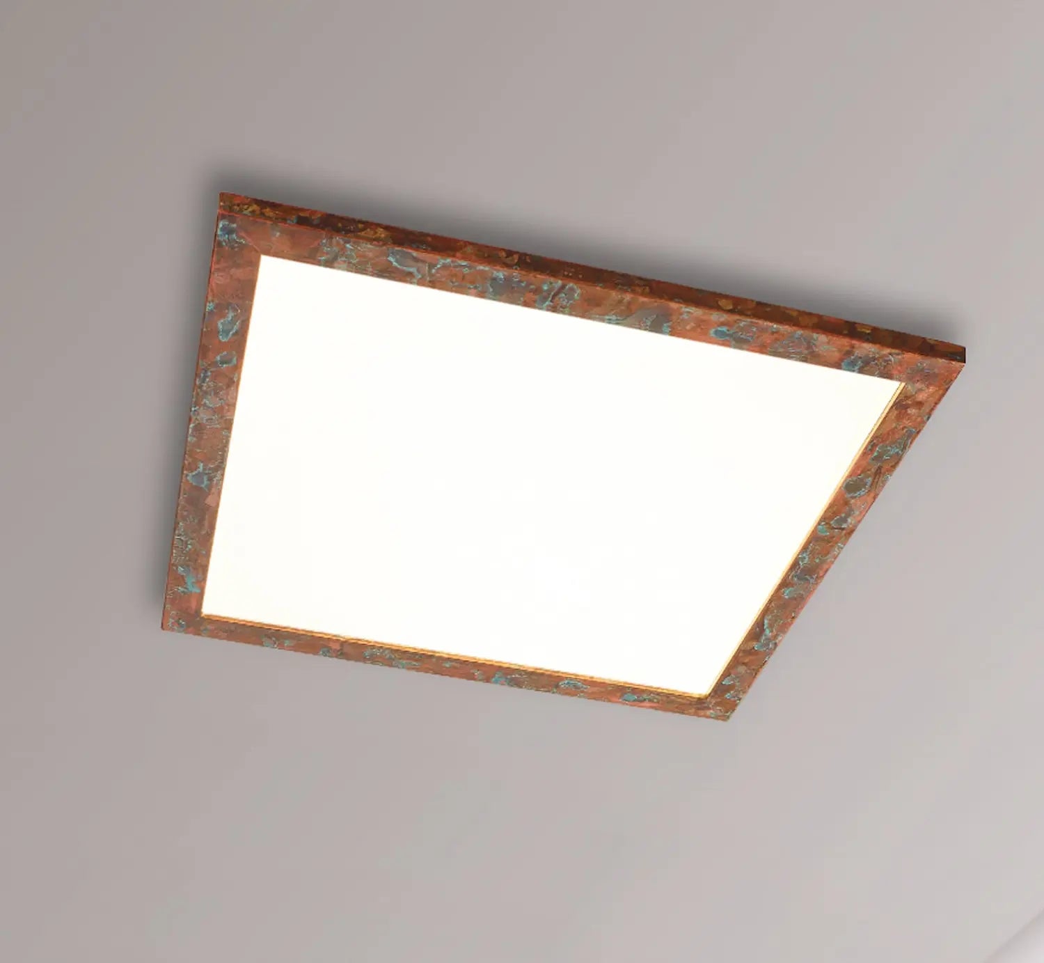 B-Ware Quitani Deckenleuchte Deckenlampe Led Panel Aurinor Kupfer Beleuchtung 68 Cm