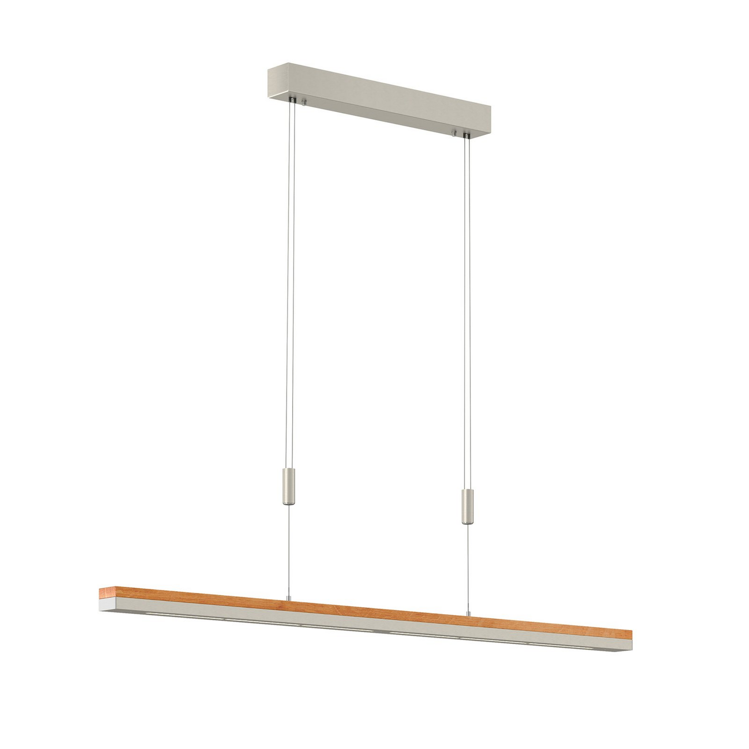 B-Ware Quitani Led Pendelleuchte Hängelampe Elna Led Lampe Länge 118 Cm Nickel