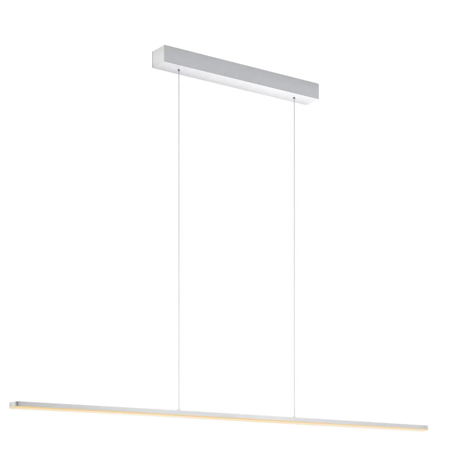 B-Ware Quitani Led Pendelleuchte Margita Länge 148 Cm Silber Deckenlampe Deckenleuchte