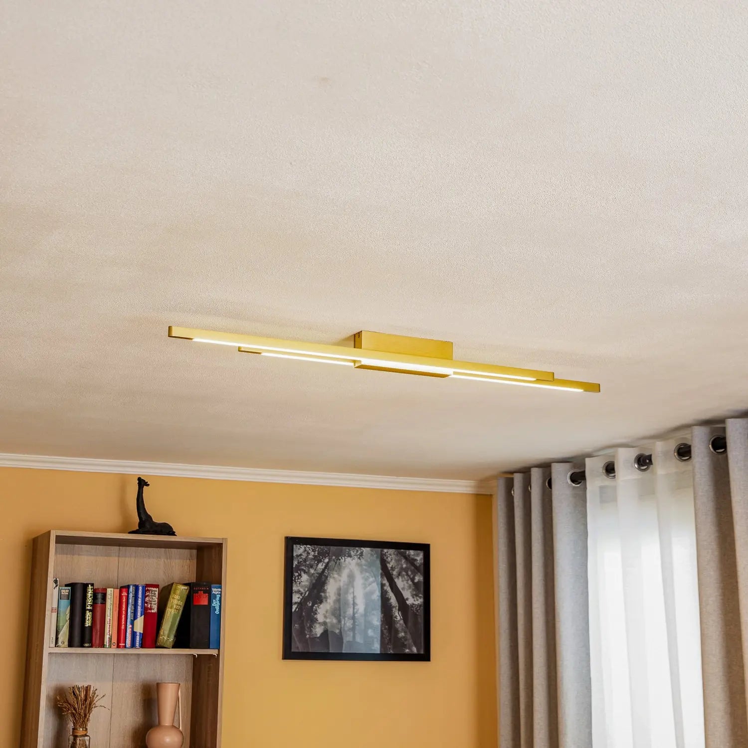 B-Ware Quitani Talon Led Deckenlampe Led Lampe Deckenleuchte Messing Eloxal 2fl