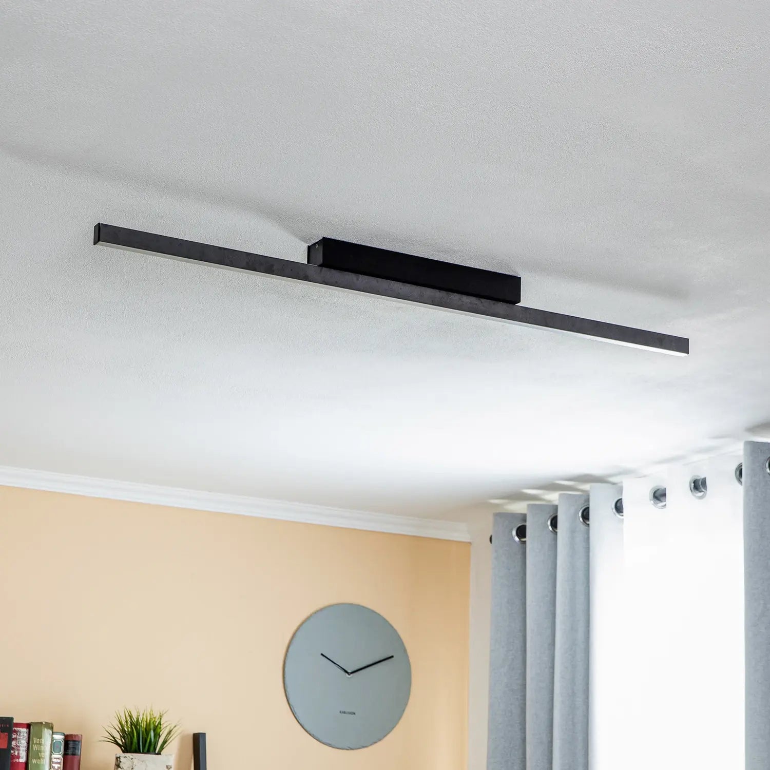 B-Ware Quitani Led Deckenleuchte Lampe Zino Schiefer Leuchte Grau Dimmbar Aluminium