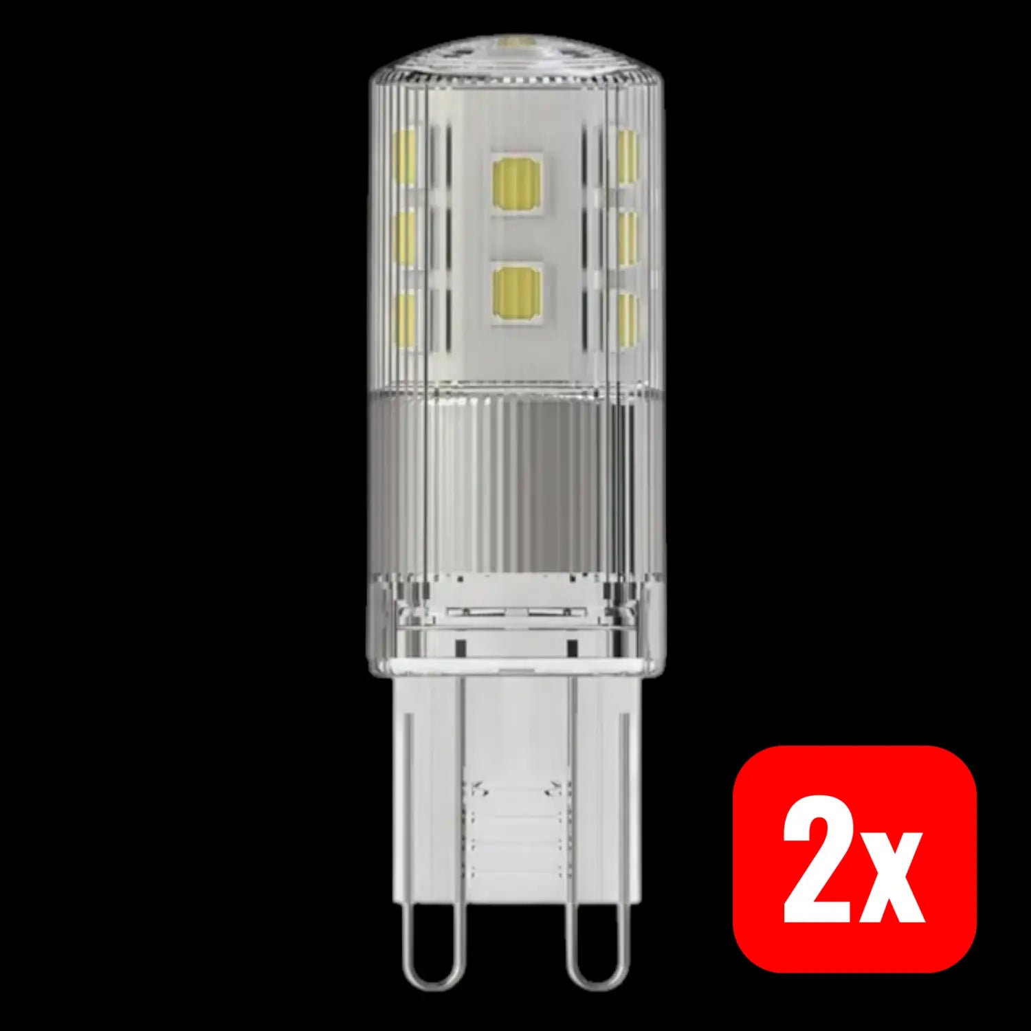 B-Ware Radium Led Lampe Leuchtmittel Star Pin Klar G9 Dimmbar 3 W 320lm 2700 K 2 Stück