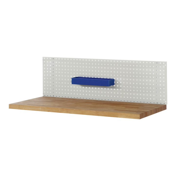 B-Ware Rau Ablagekasten Kasten Lochwand Aufbewahrung Bx Tx H 450x125x65 Mm Blau