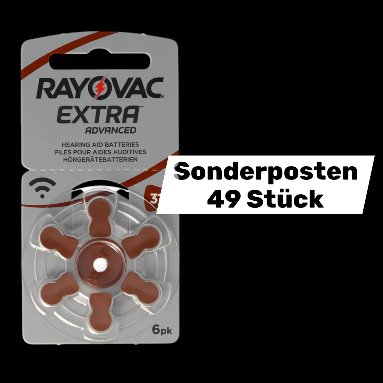 B-Ware Rayovac Hörgerätebatterie Batterie Ha312 Pr41 4607 Acoustic Special Max 49 Stück