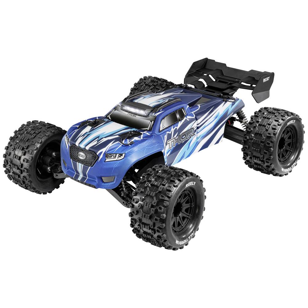 B-Ware Reely Thor Blau Brushed 1:10 Modellauto Elektro Monstertruck Allradantrieb Truck