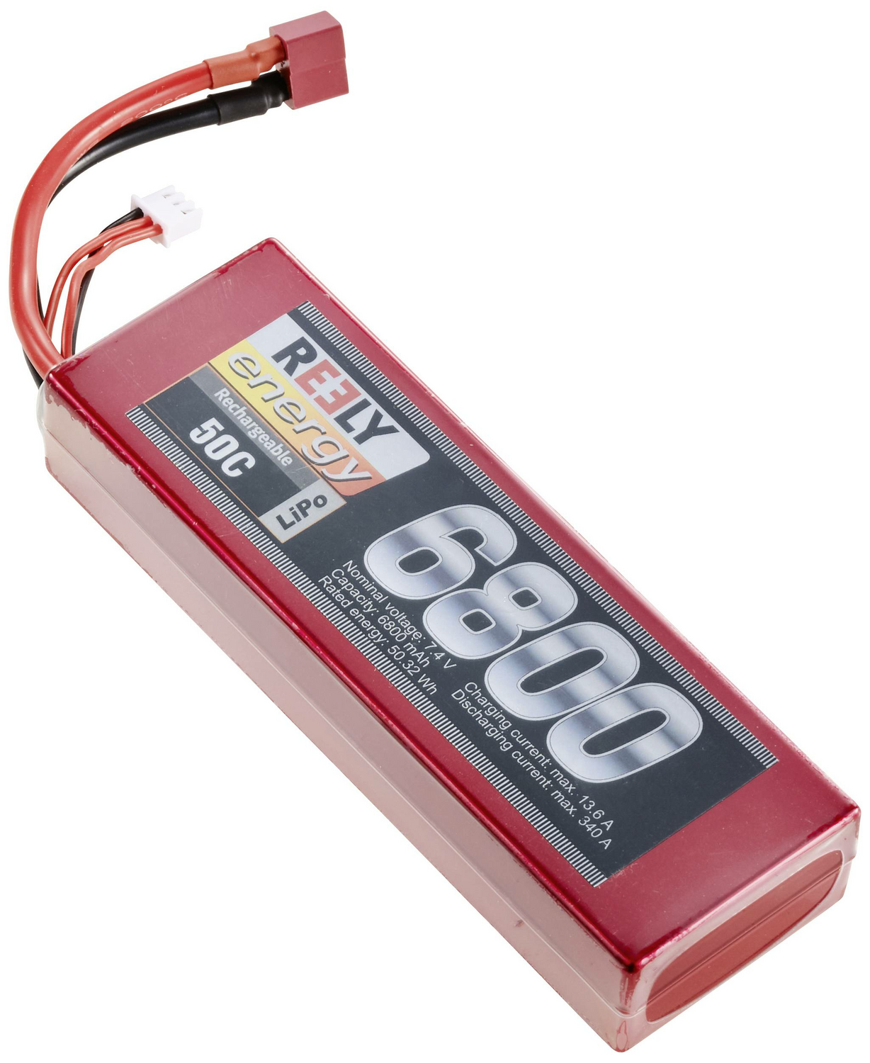 B-Ware Reely Modellbau Empfängerakku Li Po 7.4 V 6800 M Ah Zellen Zahl: 2 50 C 2 Stück