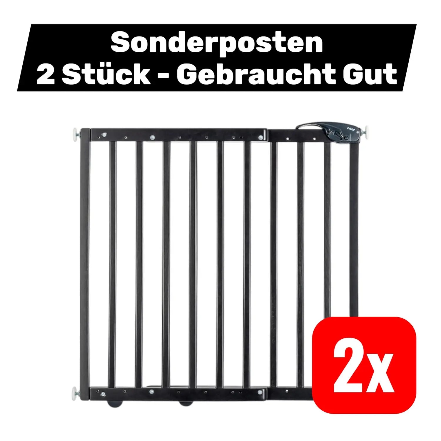 B-Ware Reer Klemm Schraubgitter 63 106cm Babygitter Baby Treppengitter 2 Stück