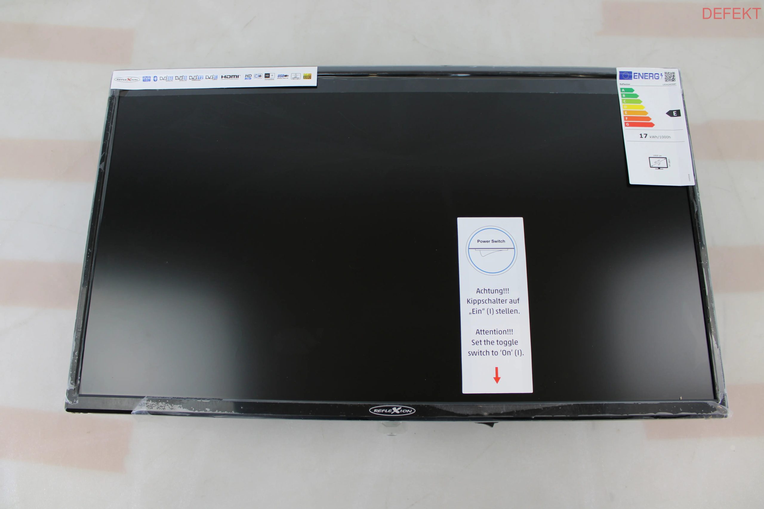 D-Ware Reflexion Tragbarer Fernseher Tv Smart Tv Wlan Akku 24 Zoll 60 Hz Defektware