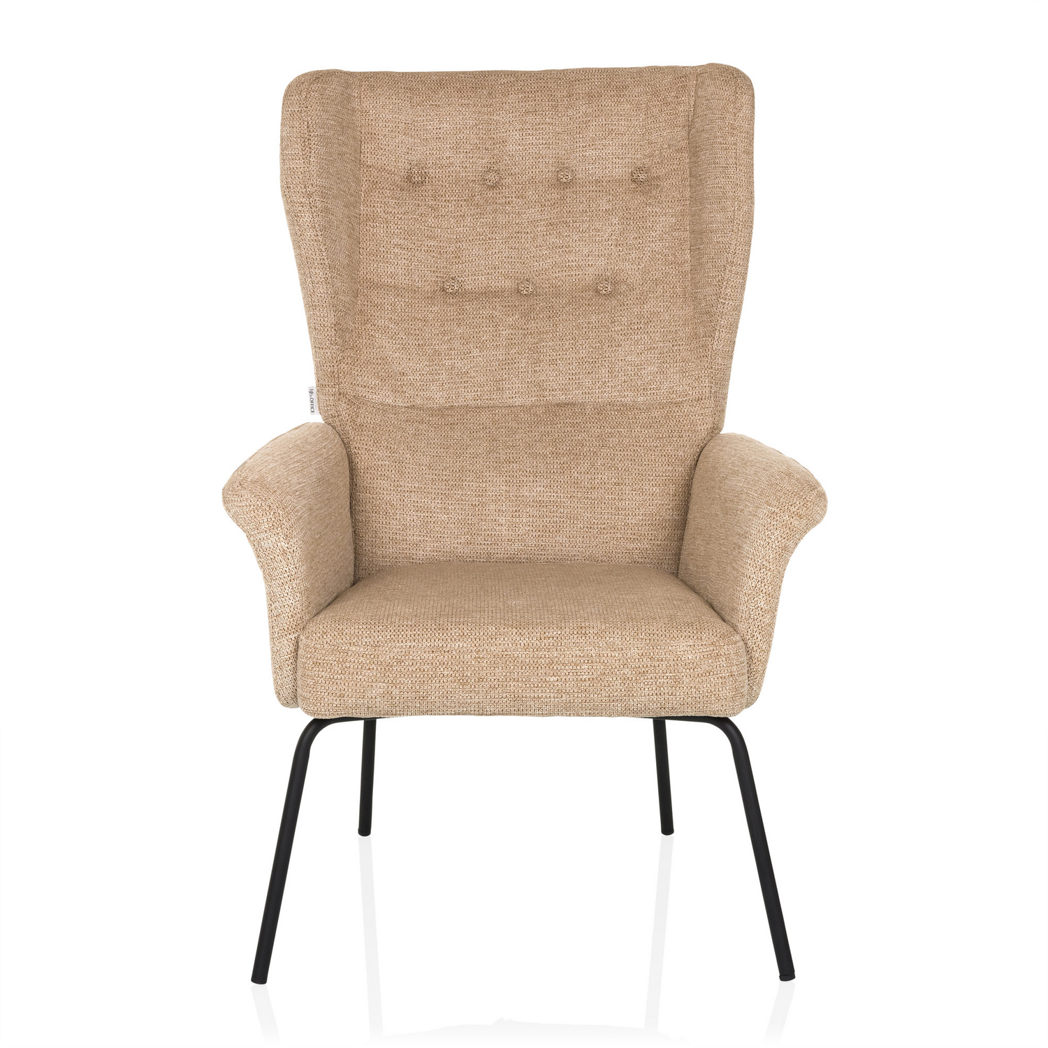 B-Ware Hjh Living Ohrensessel Relaxsessel Havenio Beige Polstersessel Loungesessel
