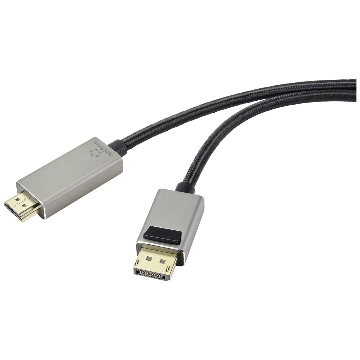 B-Ware Renkforce Verbindungskabel Kabel Display Port Hdmi Stecker Monitor Tv Schwarz 2m
