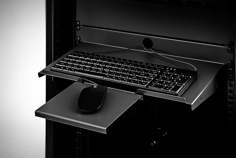 B-Ware Netzwerkschrank Geräteboden Schranktiefe: Ab 300 Mm Schwarz Renkforce