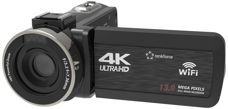 B-Ware Renkforce Rf 5798910 4 K Camcorder 7.6cm 3 Zoll 13 Megapixel Kamera Siehe Text