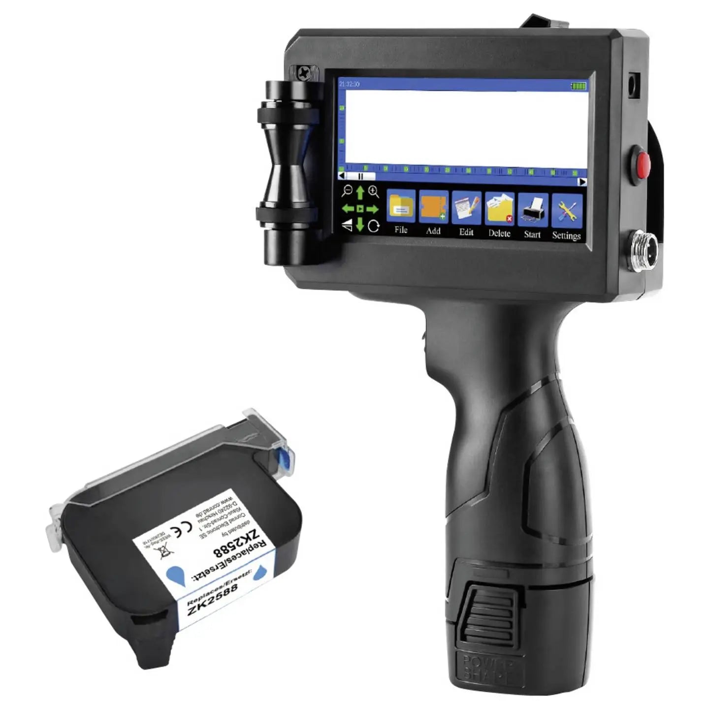 B-Ware Handheld Drucker Mobildrucker Renkforce Tintenstrahldrucker Schwarz Touchscreen