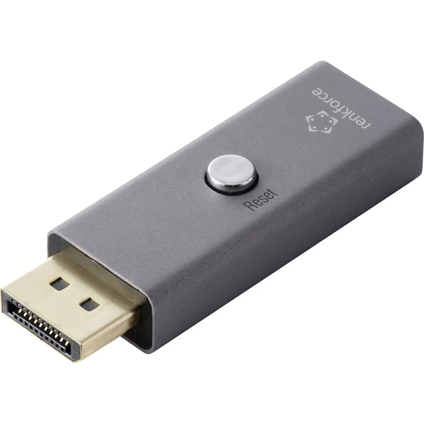 B-Ware Renkforce Edid Emulator Display Port Adapter Monitor Tv Headless Aluminium 8 K Uhd