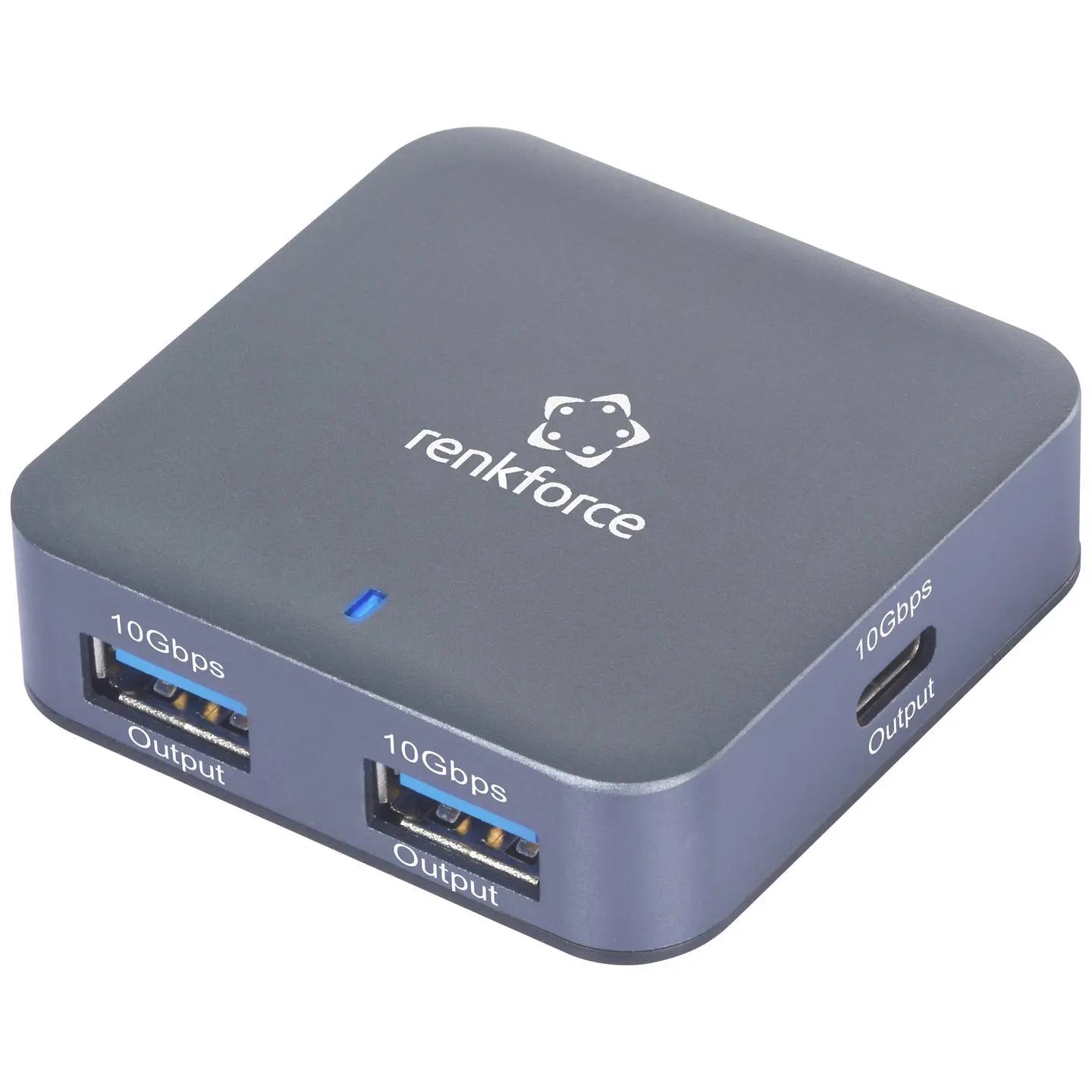 B-Ware Renkforce Rf Usbh 500 Usb 3.2 Hub Verteiler Adapter Mehrfachanschluss Schwarz