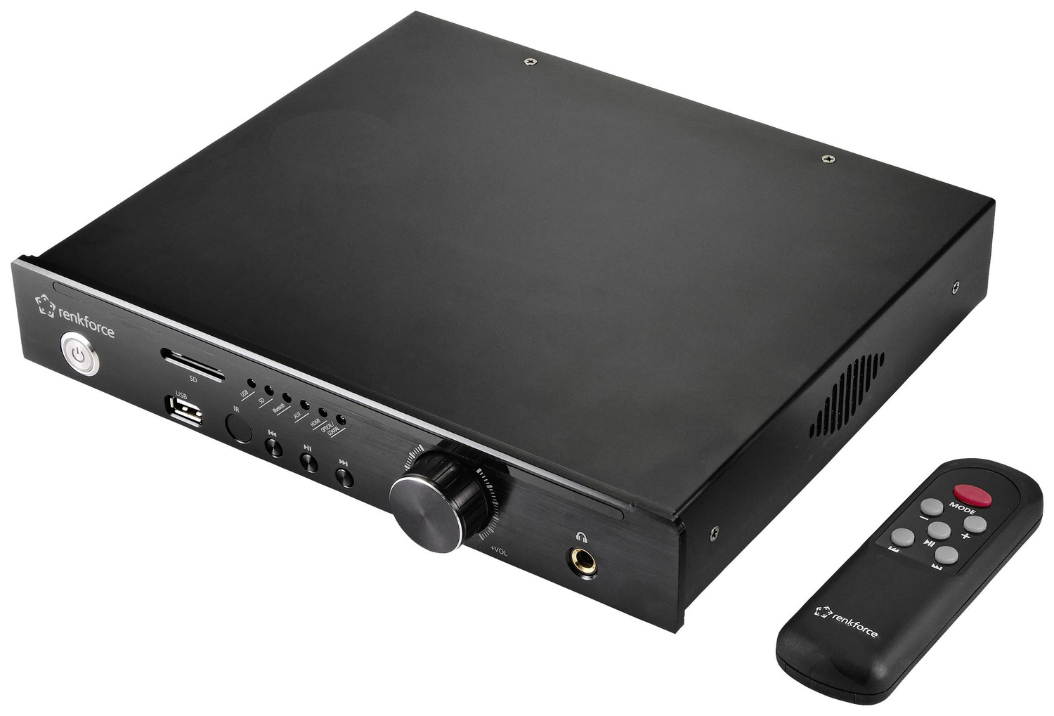 B-Ware Renkforce Rf Wam 500 Stereo Verstärker 2 X 100 W Aluminium Siehe Text/Foto