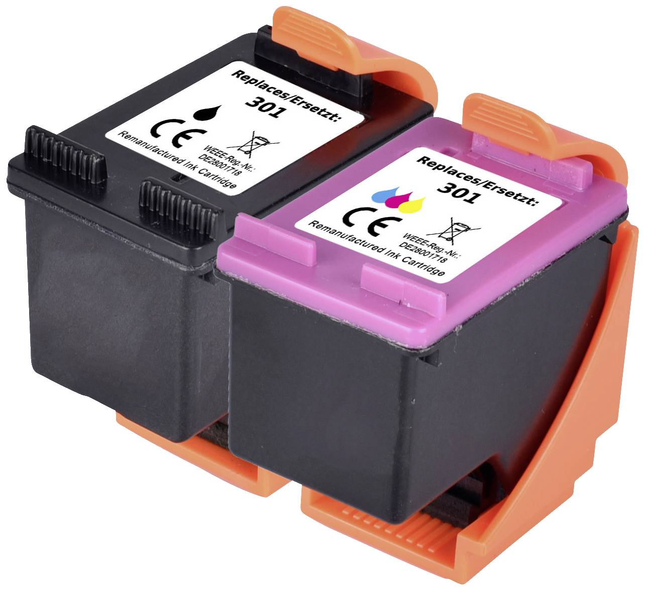 B-Ware Renkforce Druckerpatrone Kompatible Tinte Hp 301 Schwarz Kombi Pack Patrone