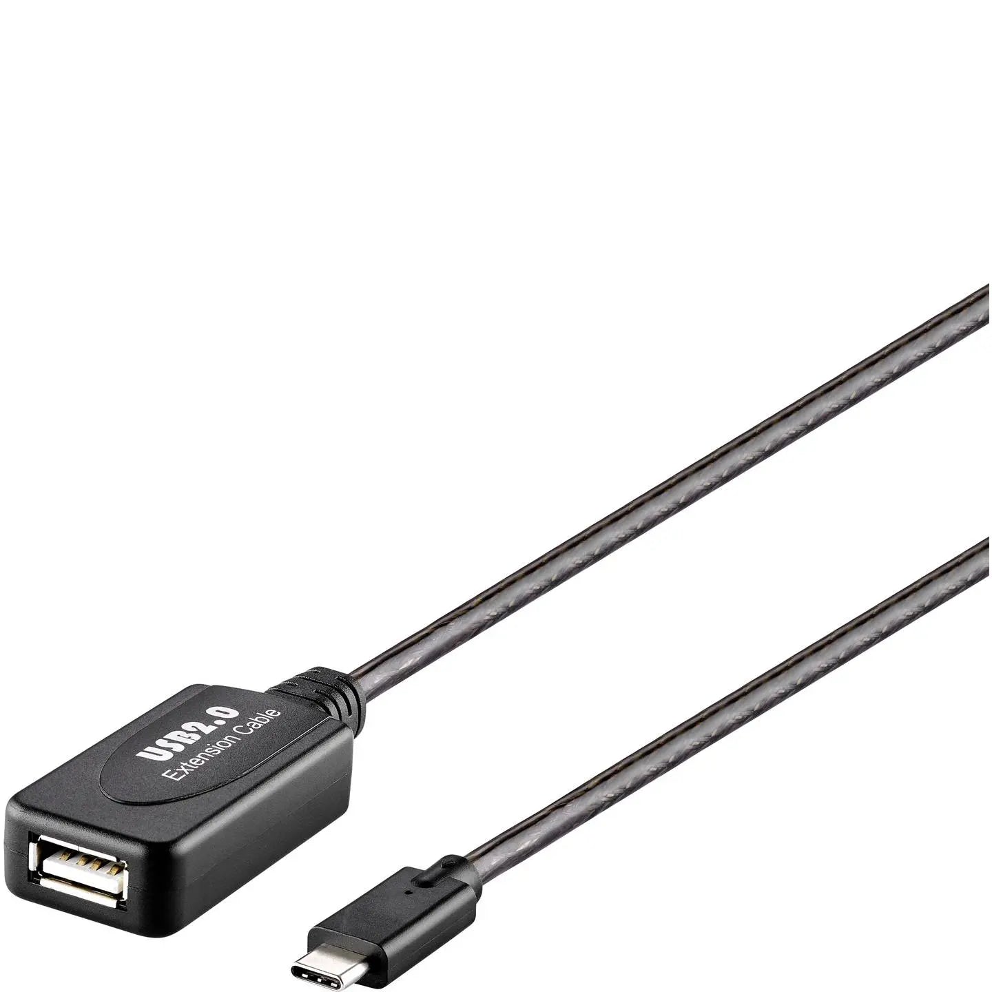 B-Ware Renkforce Usb Kabel Verlängerungskabel Repeaterkabel Usb C Auf Usb A Schwarz 10m