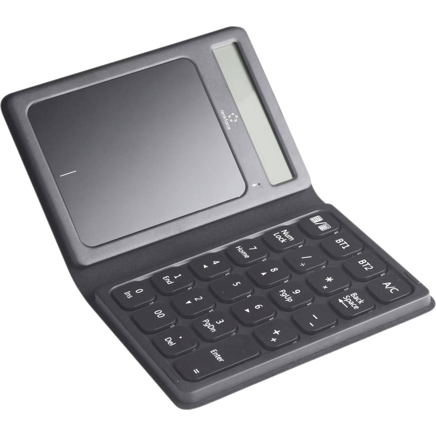 B-Ware Renkforc Rf Nk 300 Nummernblock Keypad Taschenrechner Touchpad Faltbar Schwarz