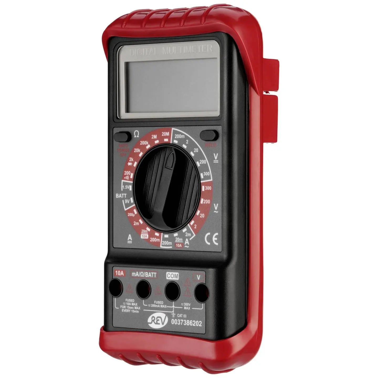 B-Ware Rev Ritter Vielfachmessgerät Multimeter Handgerät Digital Schwarz Rot Profi