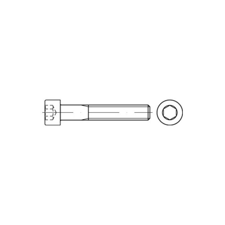 B-Ware Reyher Zylinderschraube Schaftschraube M14x260 12,9 Blank Innensechskant 10 Stk