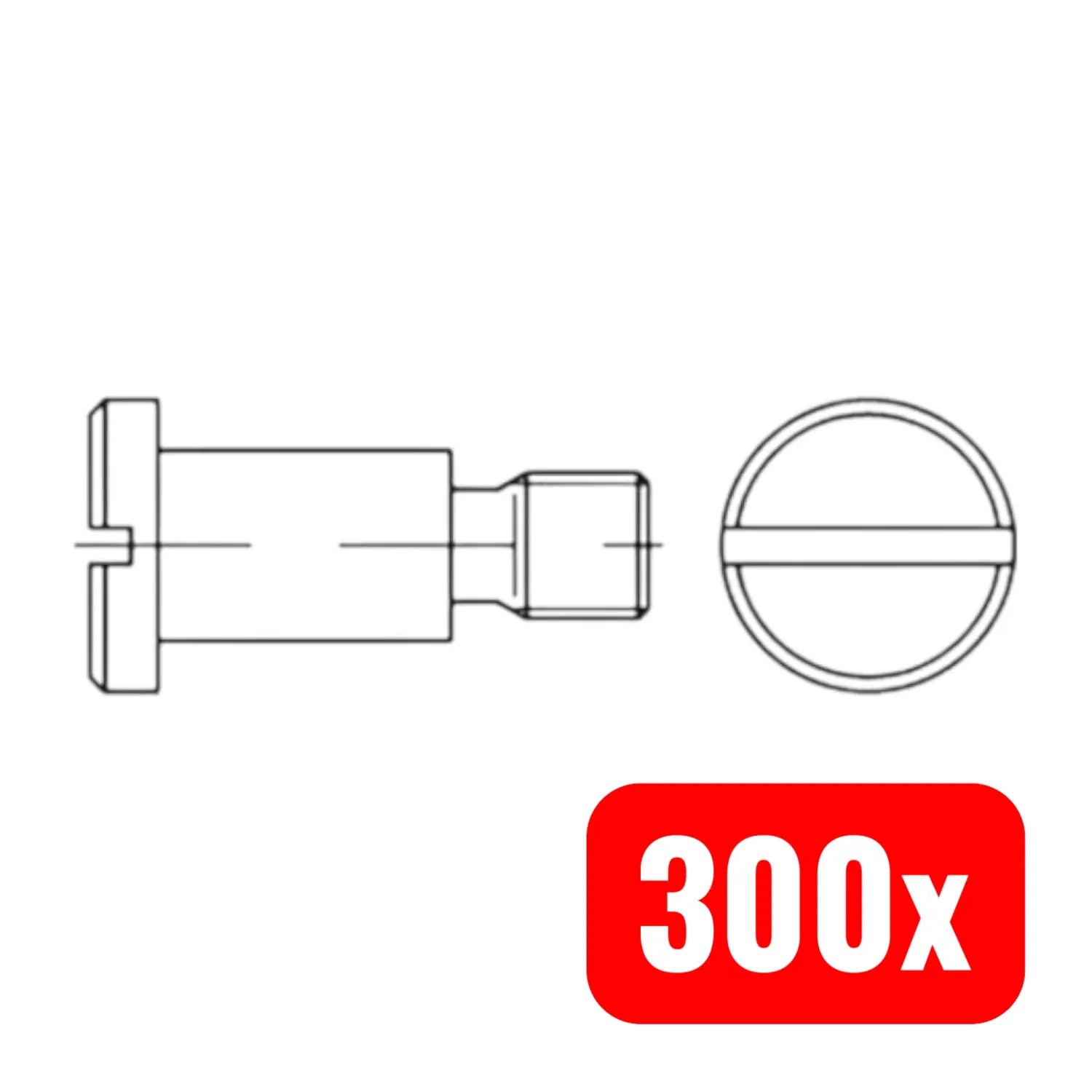B-Ware Reyher Flachkopfschraube Schraube Din923 Schlitz Stahl 4.8 M5x20 Blank 300 Stück