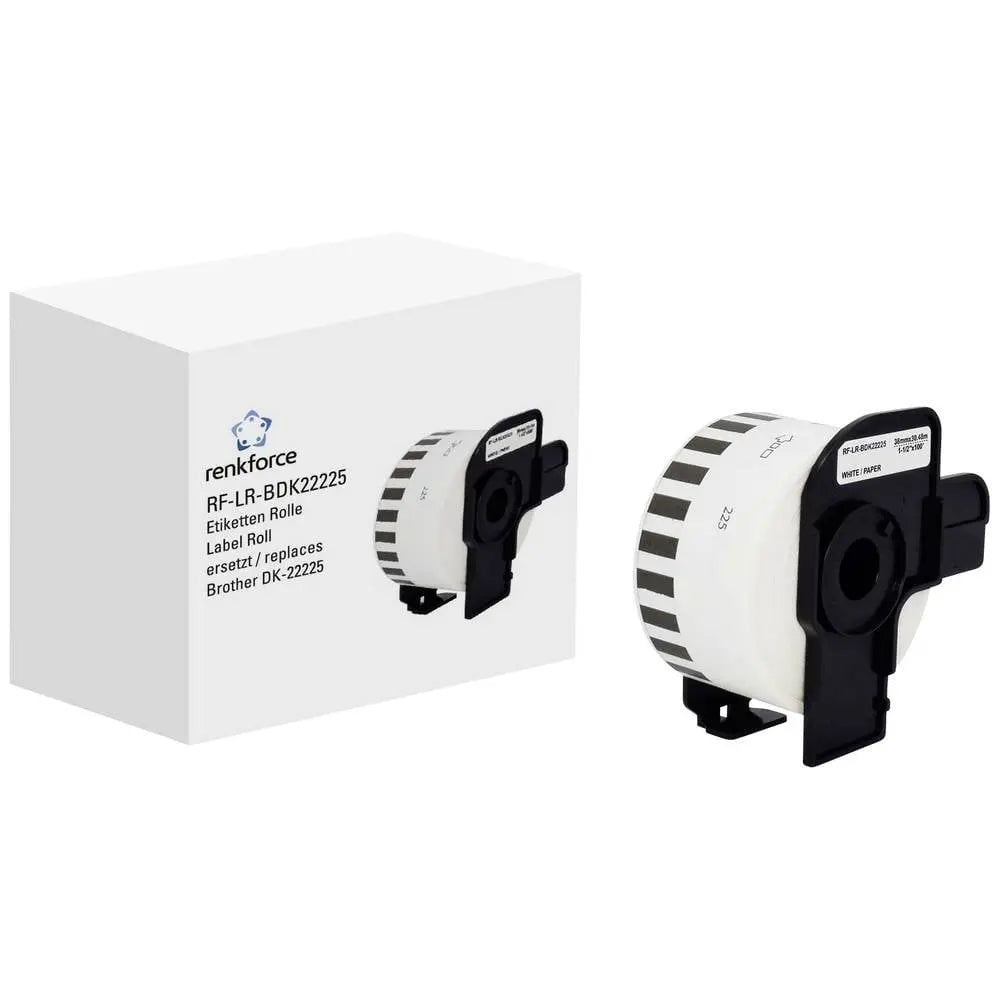 B-Ware Renkforce Etiketten Rolle Aufkleber Papier Weiß Kompatibel Brother Dk 22225