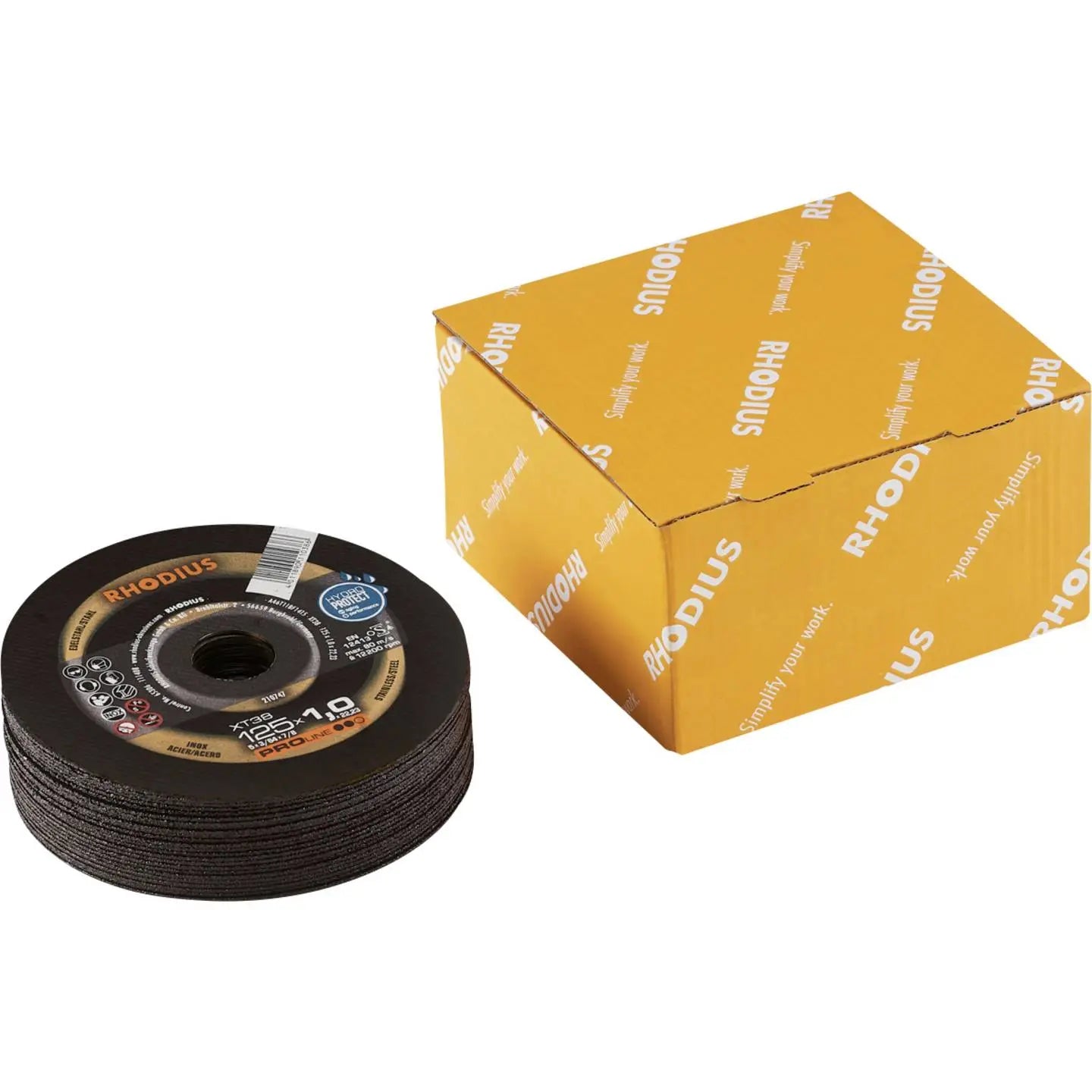 B-Ware Rhodius Trennscheiben Set Scheiben Edelstahl Stahl Xt38 Winkelschleifer 25 Stück