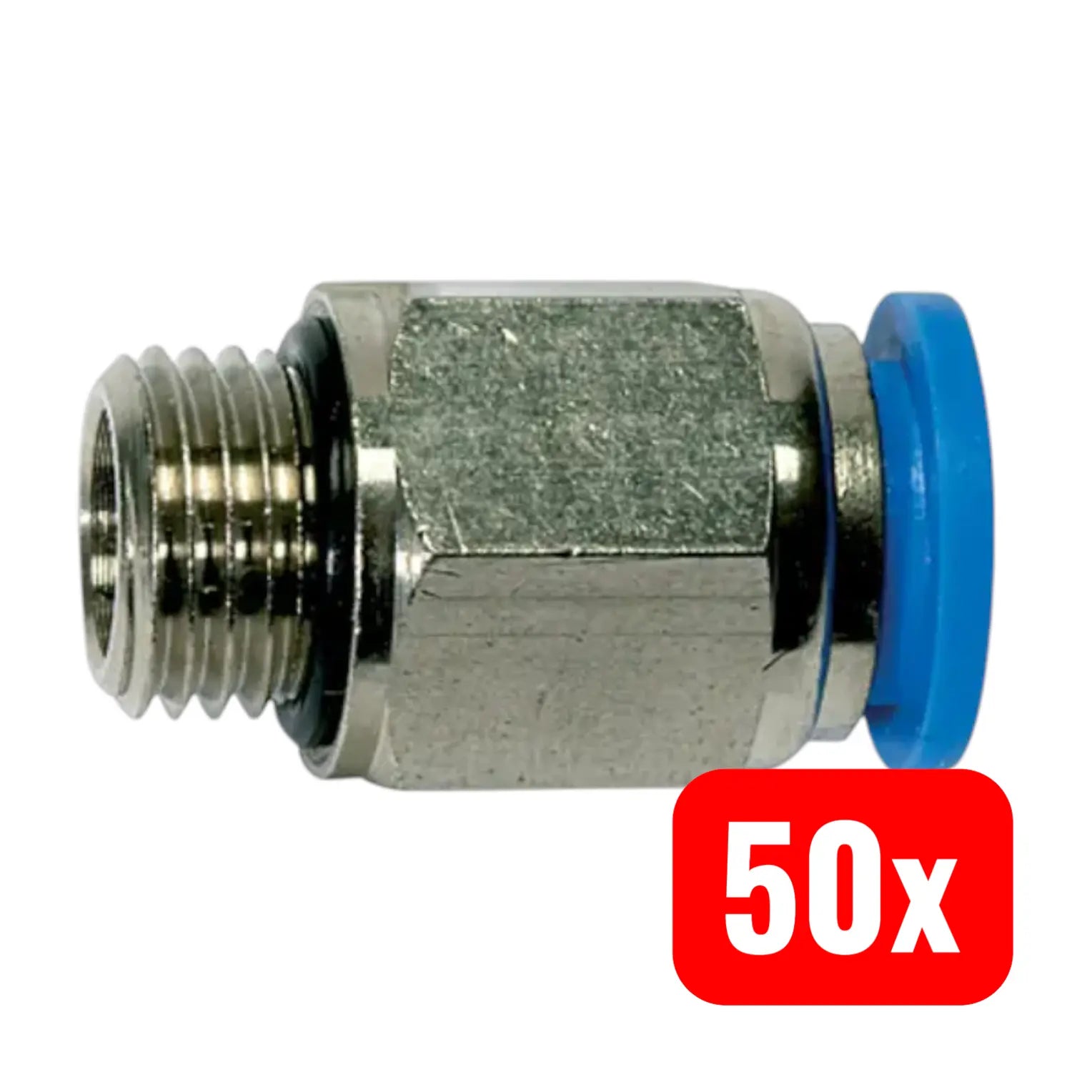 B-Ware Riegler Steckverbinder Schnellverbinder Gerade Verbindung Blaue Serie 50 Stück
