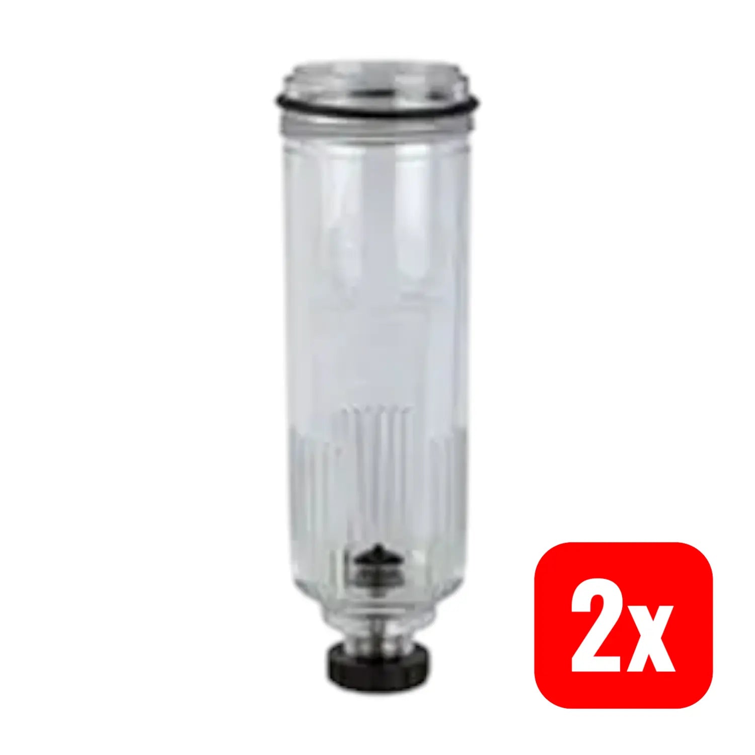 B-Ware Riegler Polycarbonat Vorratsbehälter Ablassventil Bg1 G1/4 G3/8 Multifix 2 Stück